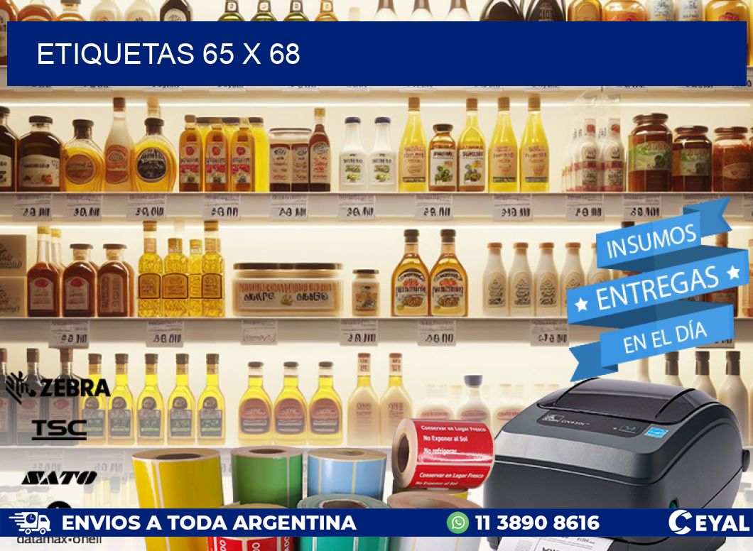 ETIQUETAS 65 x 68