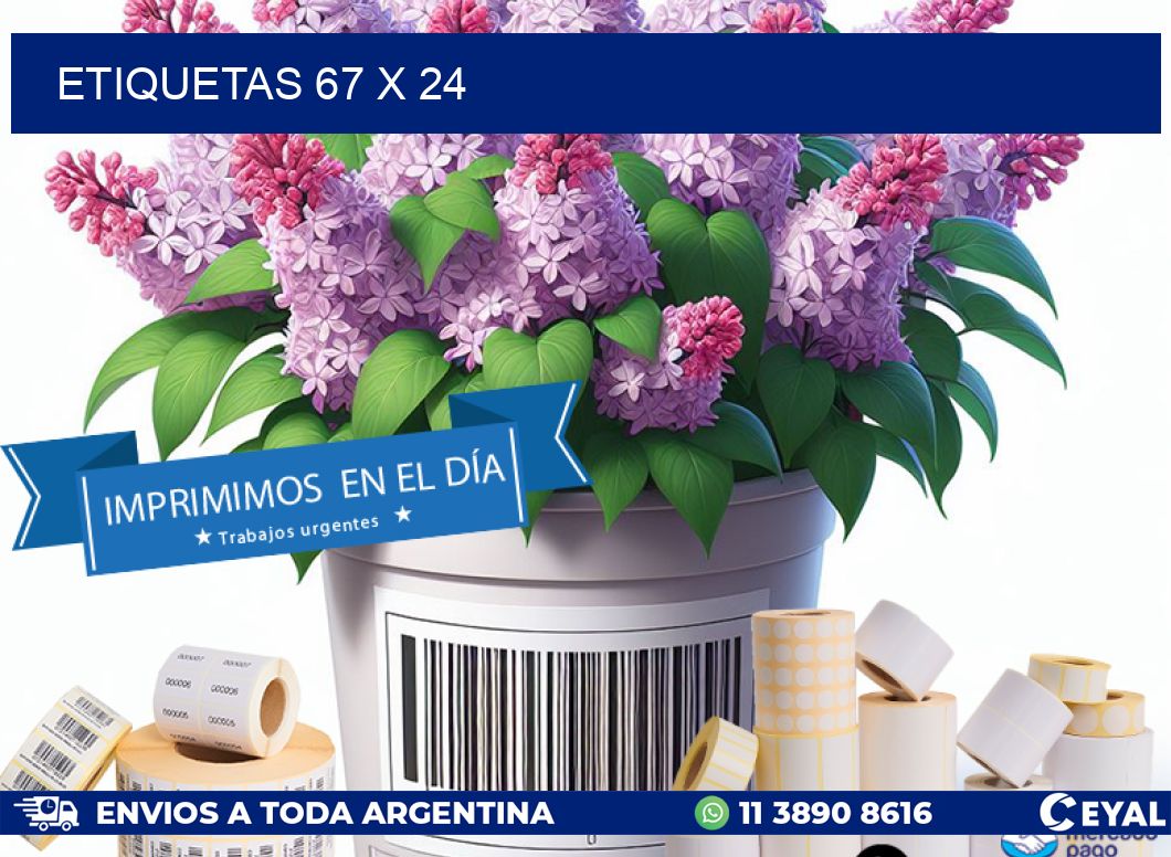 ETIQUETAS 67 x 24