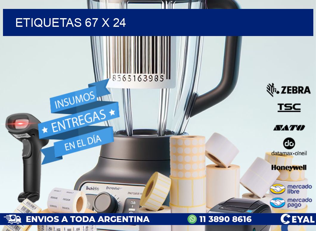 ETIQUETAS 67 x 24