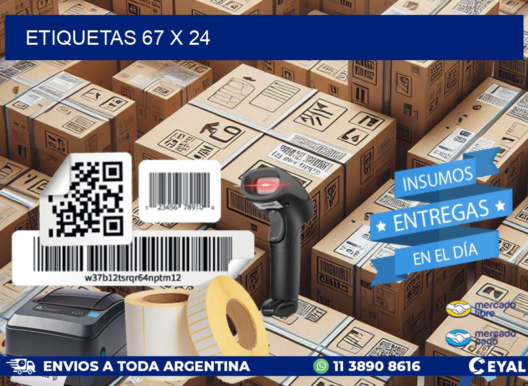ETIQUETAS 67 x 24