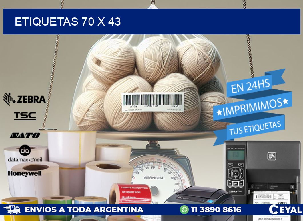 ETIQUETAS 70 x 43