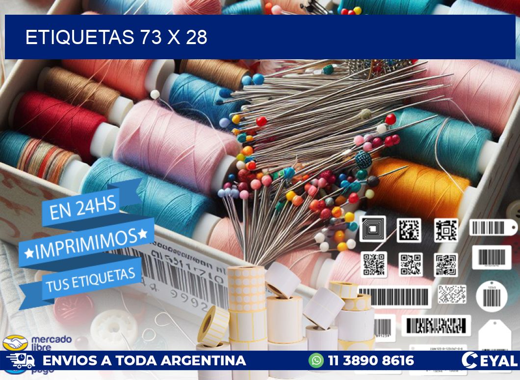 ETIQUETAS 73 x 28