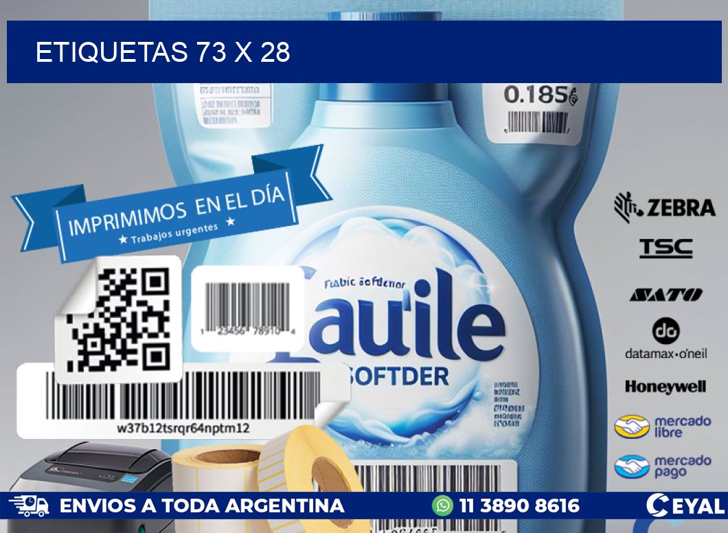 ETIQUETAS 73 x 28