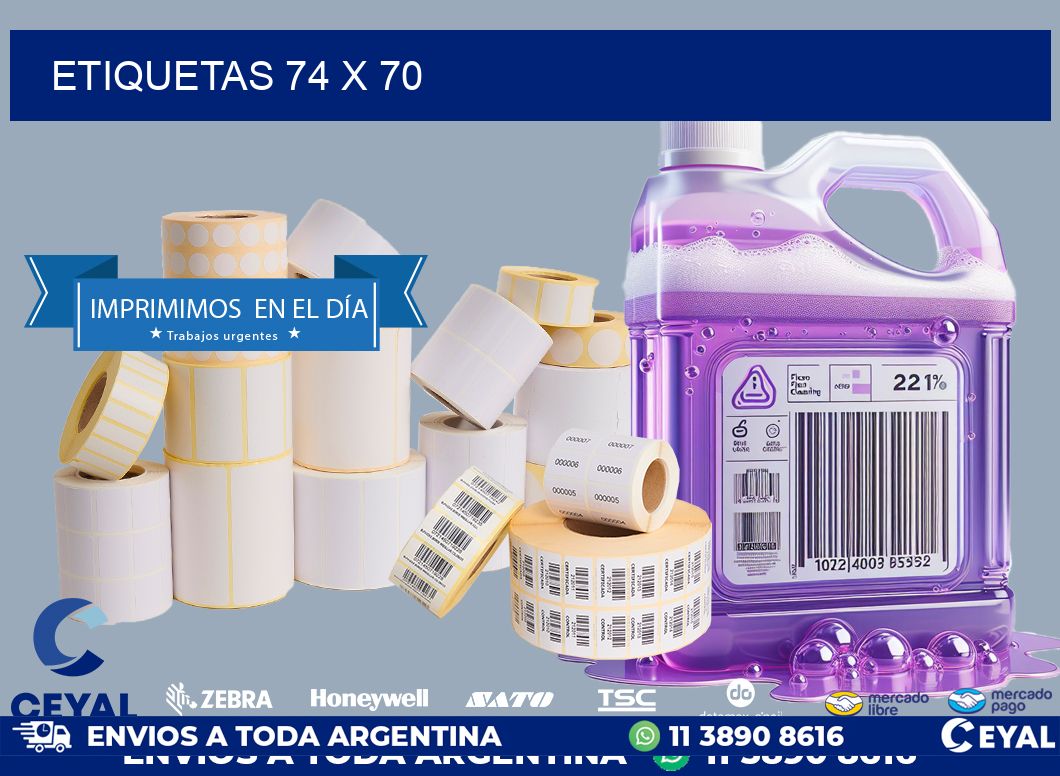 ETIQUETAS 74 x 70