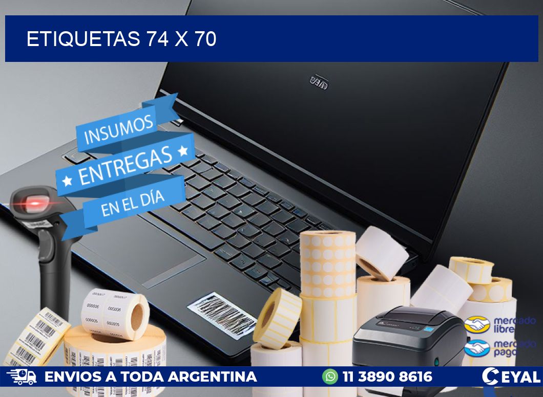 ETIQUETAS 74 x 70