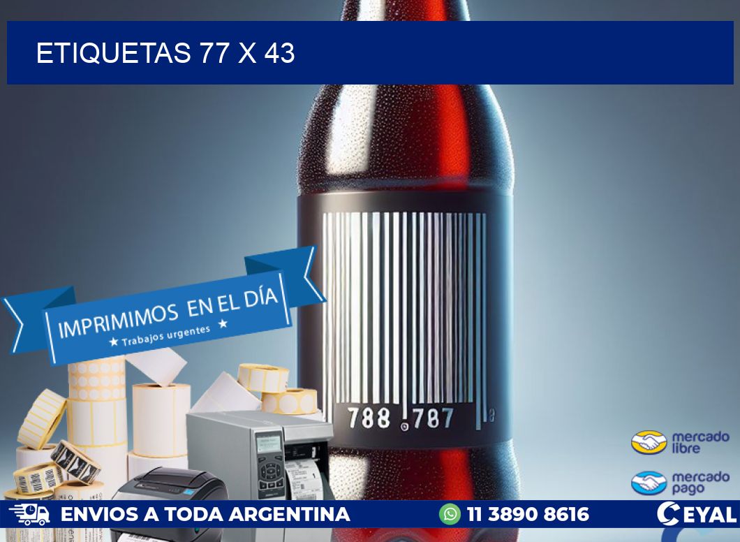 ETIQUETAS 77 x 43