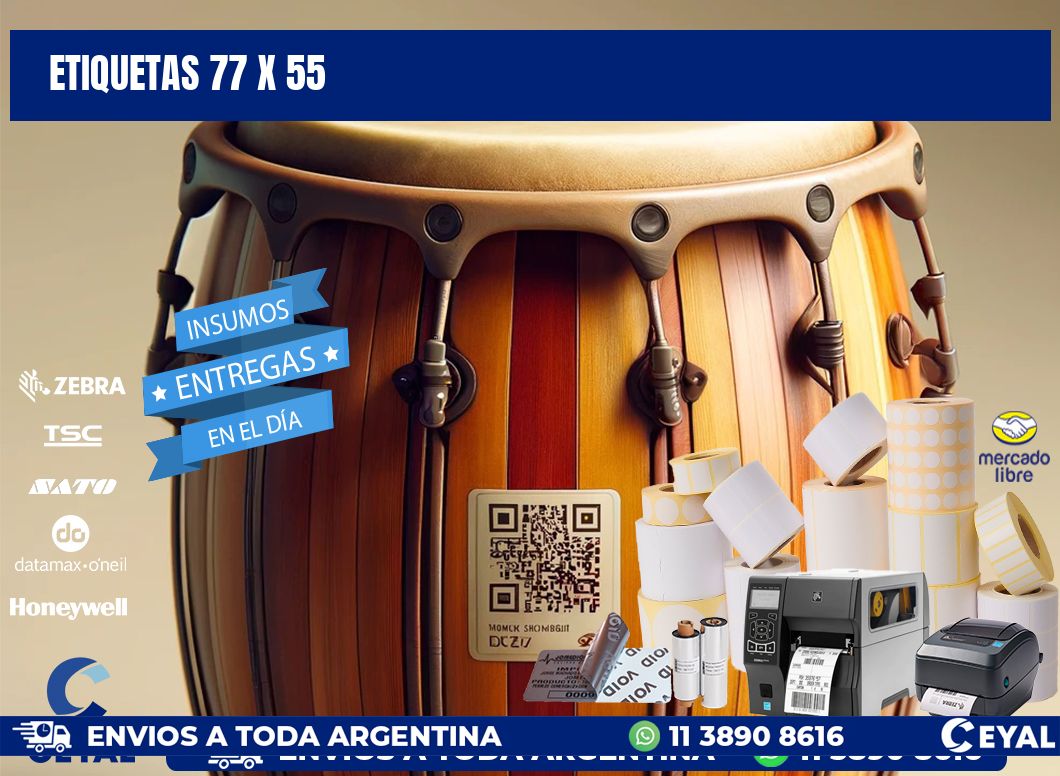 ETIQUETAS 77 x 55