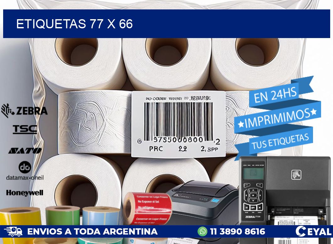 ETIQUETAS 77 x 66