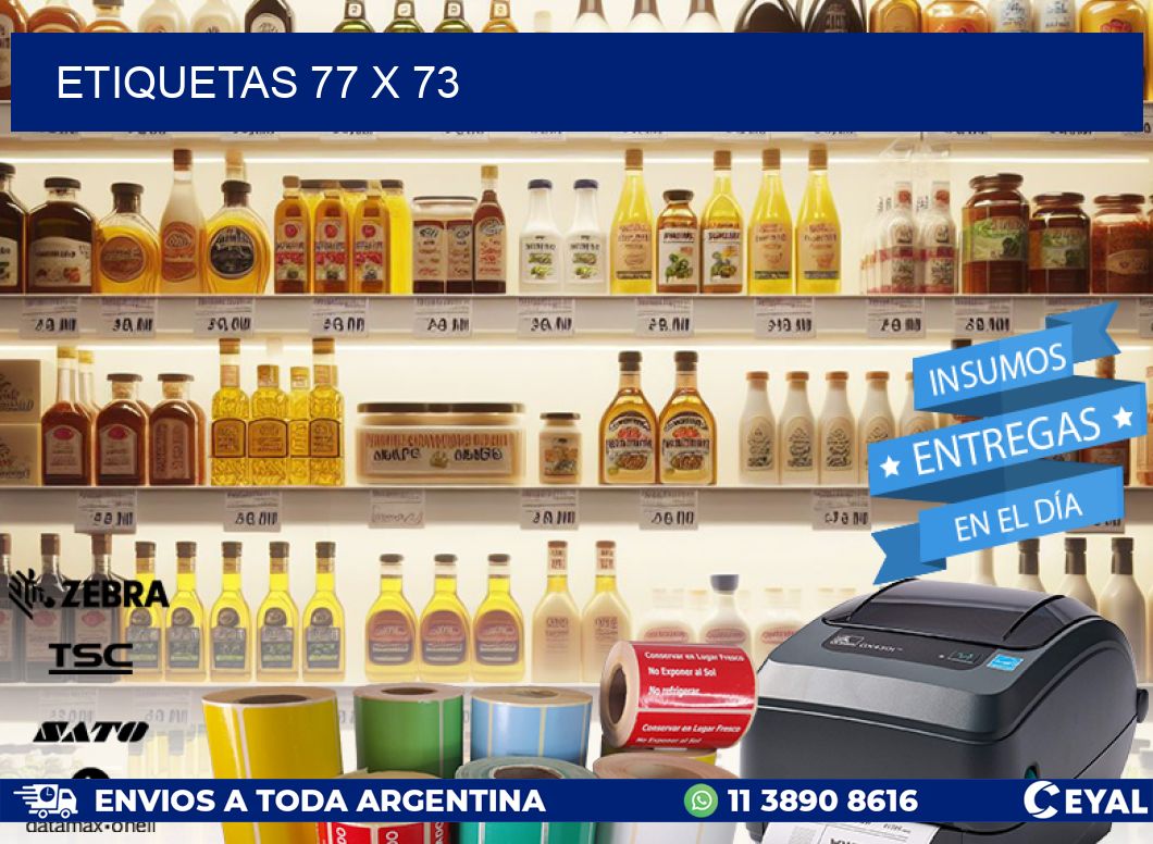 ETIQUETAS 77 x 73