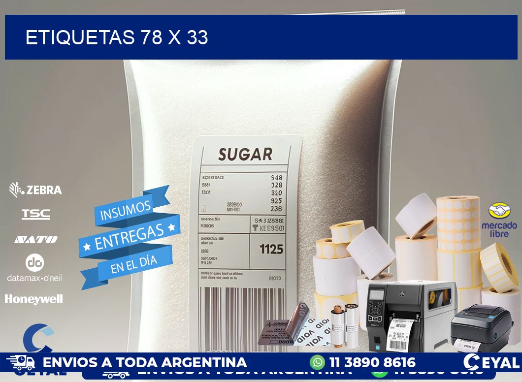 ETIQUETAS 78 x 33