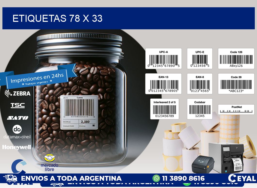 ETIQUETAS 78 x 33