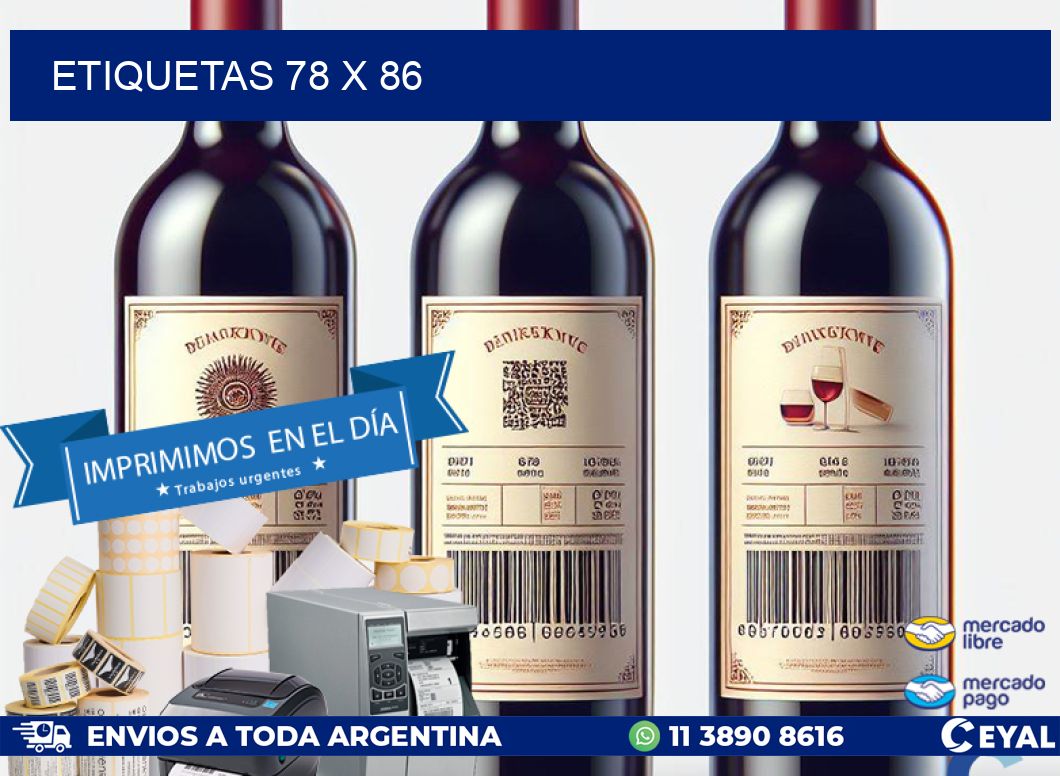 ETIQUETAS 78 x 86