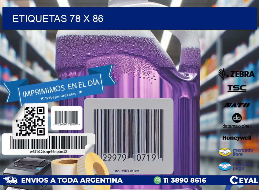 ETIQUETAS 78 x 86