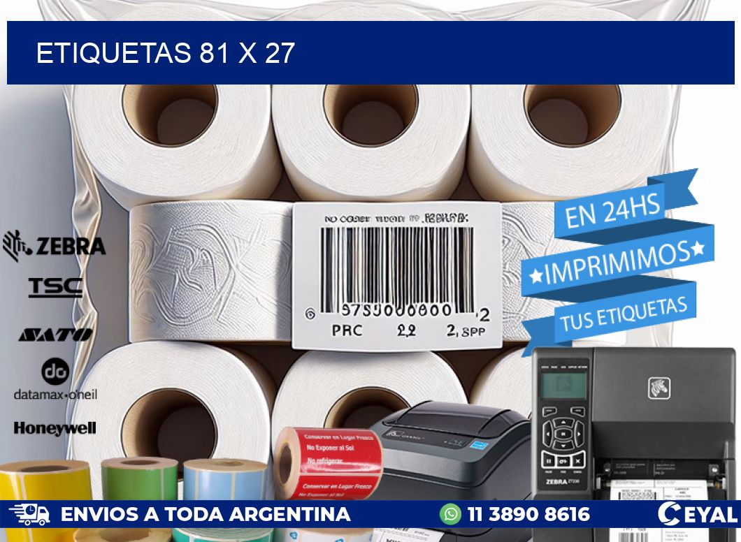 ETIQUETAS 81 x 27