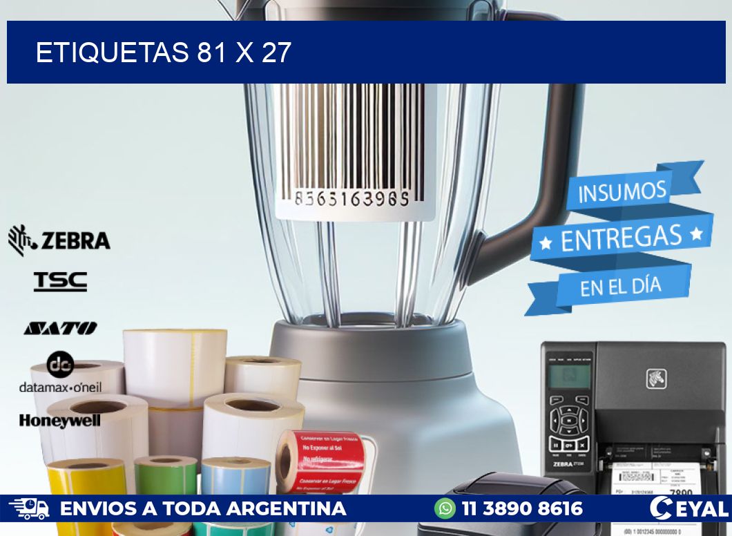 ETIQUETAS 81 x 27