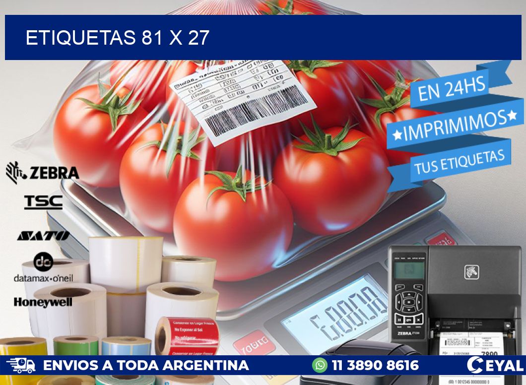 ETIQUETAS 81 x 27