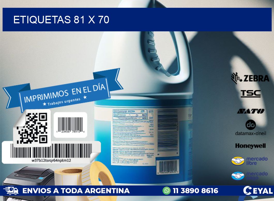 ETIQUETAS 81 x 70