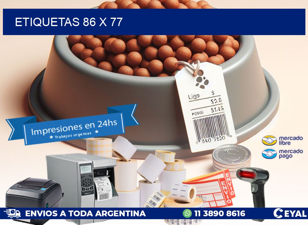 ETIQUETAS 86 x 77