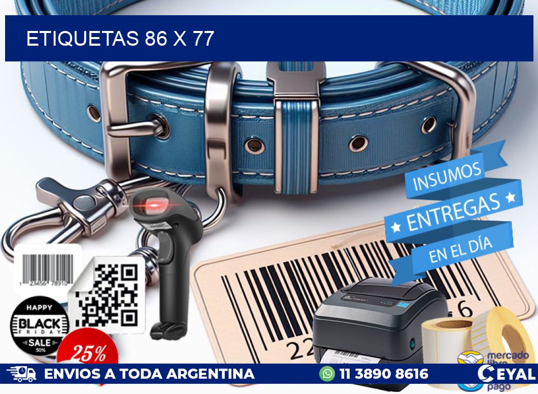 ETIQUETAS 86 x 77