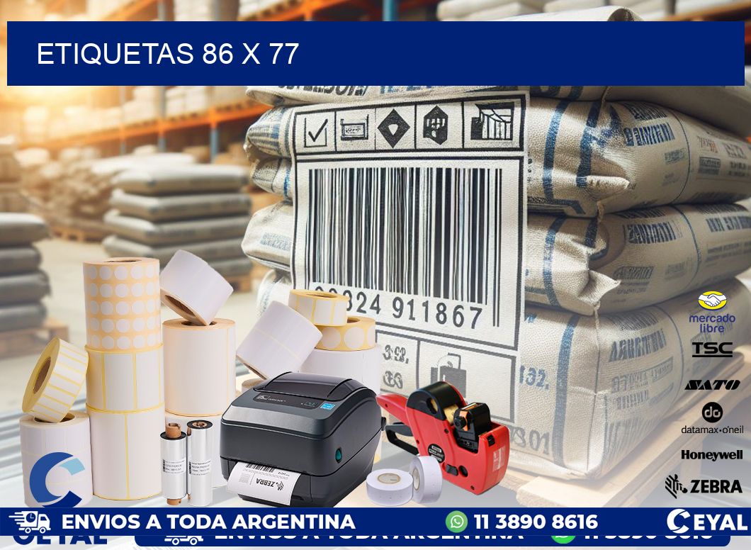ETIQUETAS 86 x 77