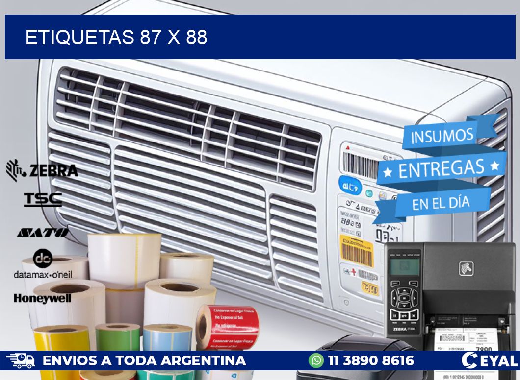 ETIQUETAS 87 x 88