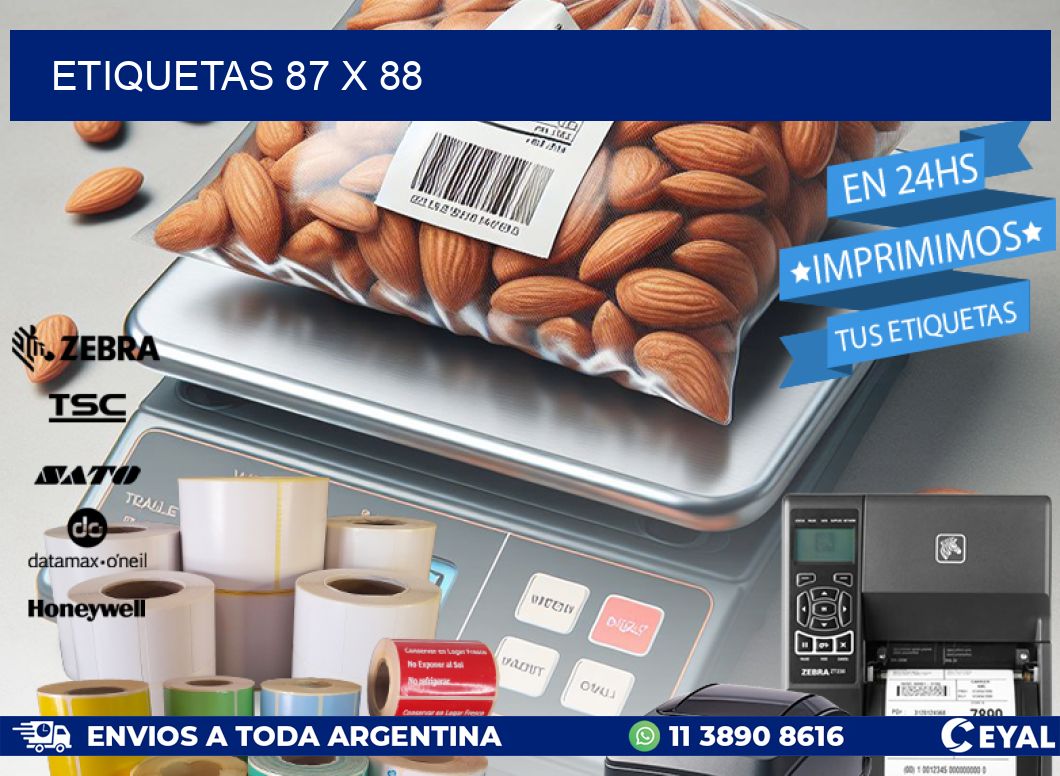 ETIQUETAS 87 x 88