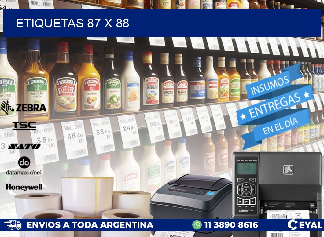 ETIQUETAS 87 x 88