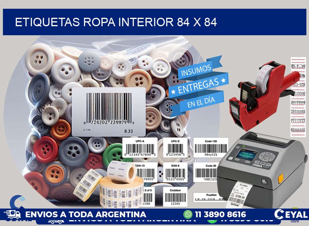 ETIQUETAS ROPA INTERIOR 84 x 84