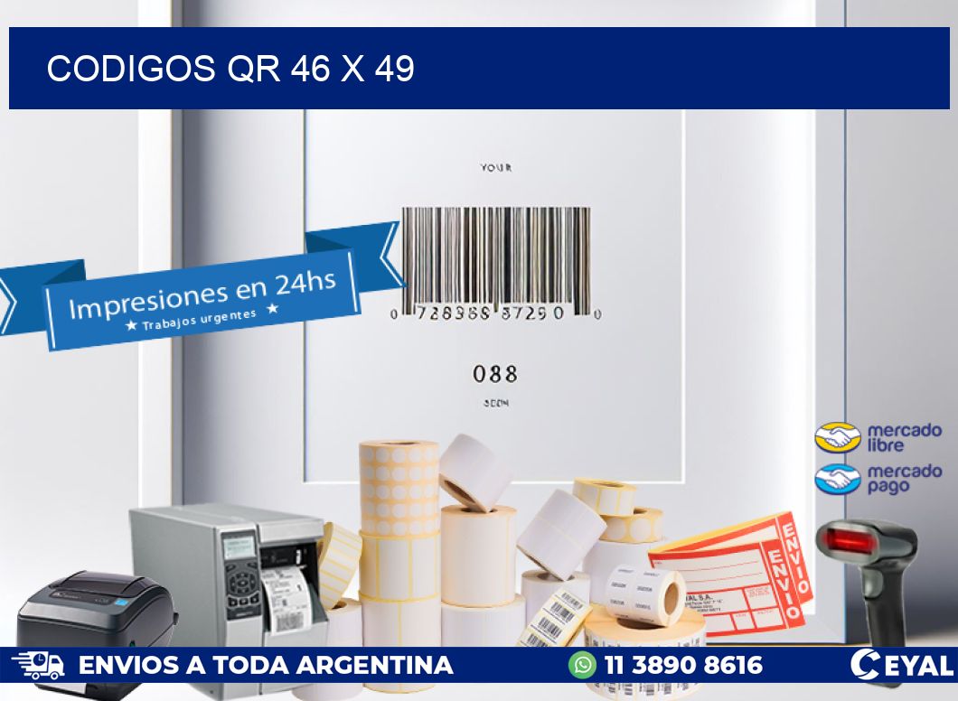 CODIGOS QR 46 x 49