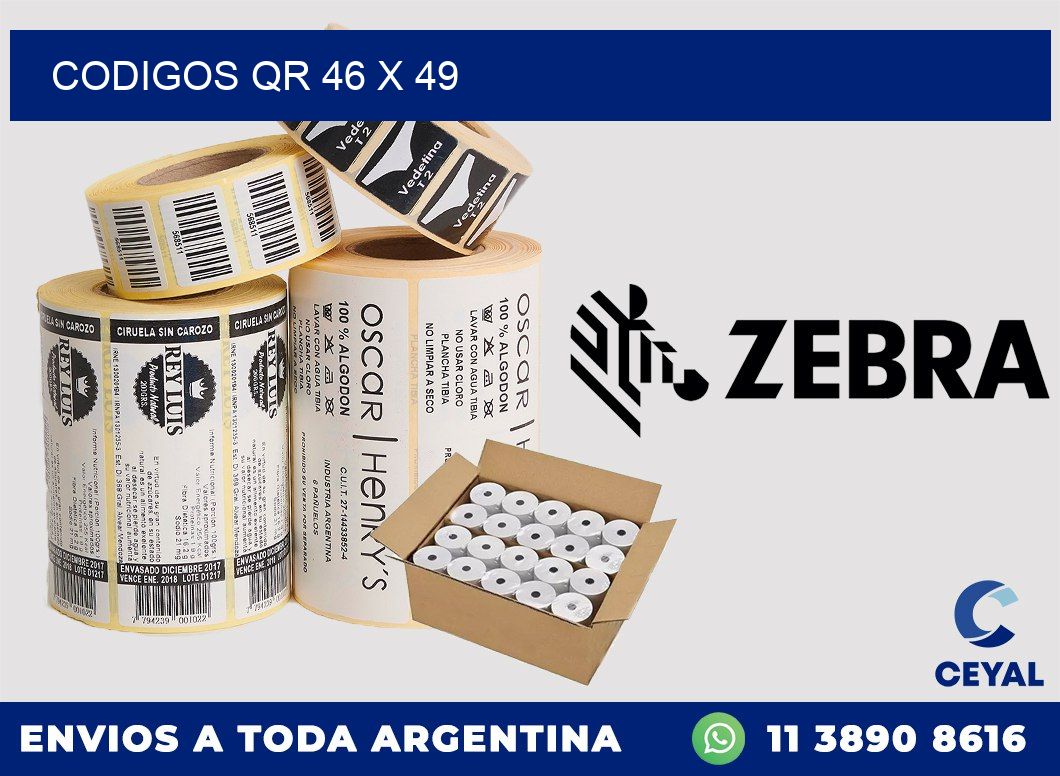 CODIGOS QR 46 x 49