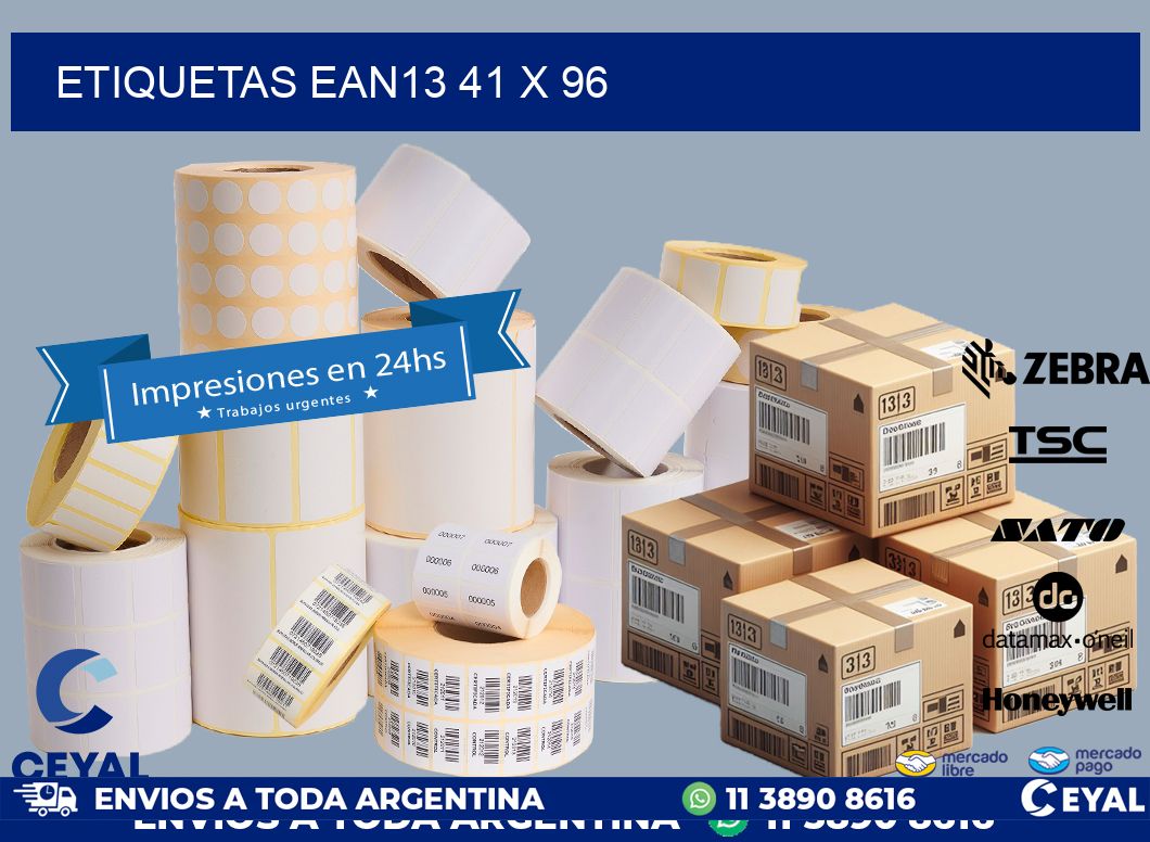 ETIQUETAS EAN13 41 x 96