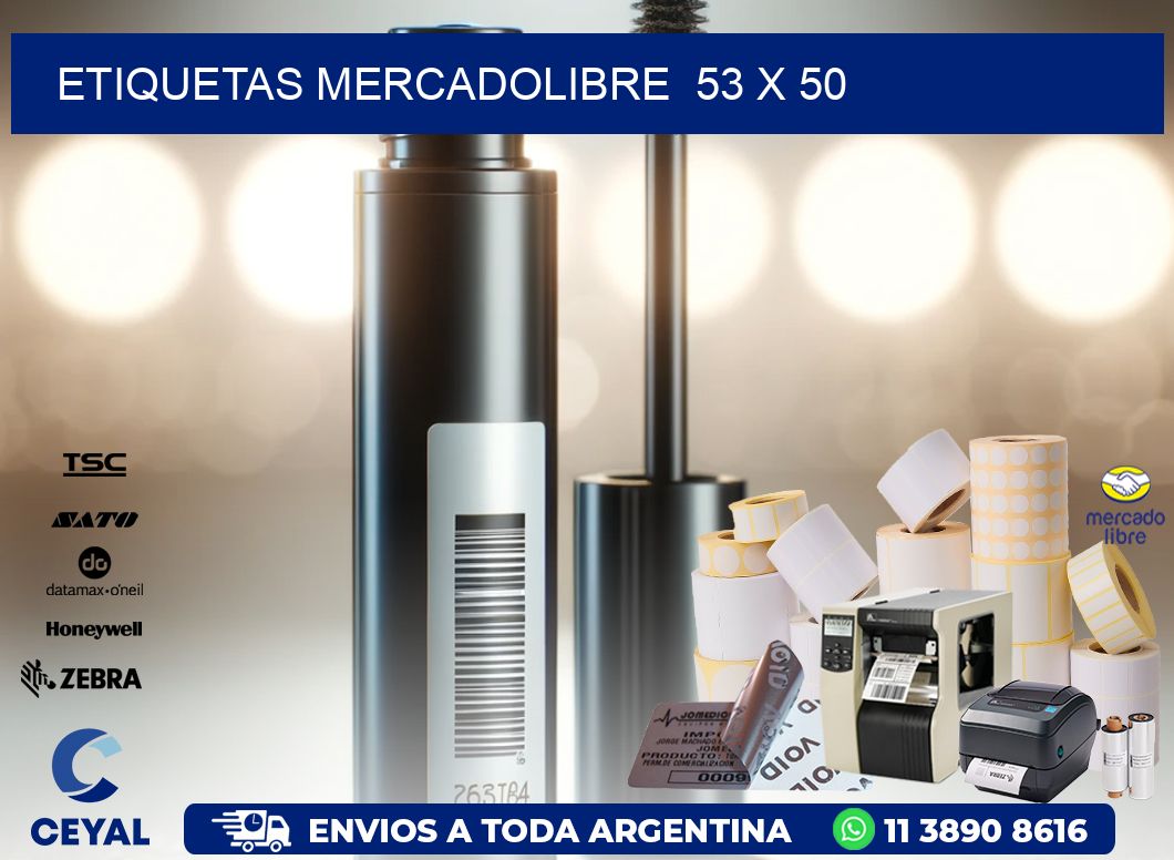 ETIQUETAS MERCADOLIBRE  53 x 50