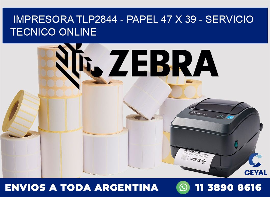 IMPRESORA TLP2844 - PAPEL 47 x 39 - SERVICIO TECNICO ONLINE