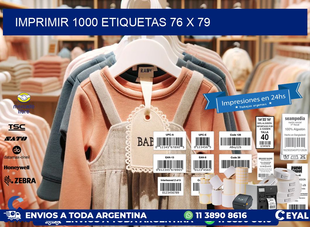 IMPRIMIR 1000 ETIQUETAS 76 x 79