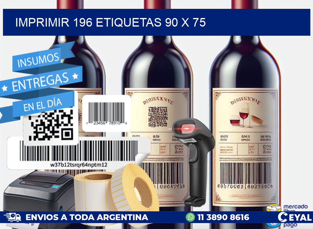IMPRIMIR 196 ETIQUETAS 90 x 75