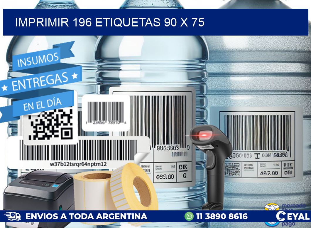 IMPRIMIR 196 ETIQUETAS 90 x 75