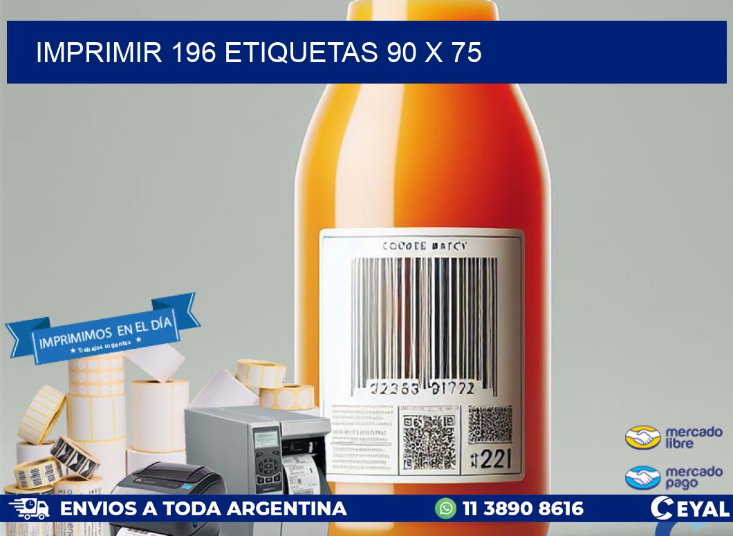 IMPRIMIR 196 ETIQUETAS 90 x 75