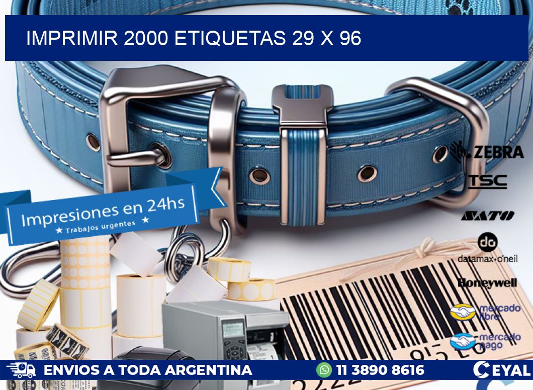 IMPRIMIR 2000 ETIQUETAS 29 x 96