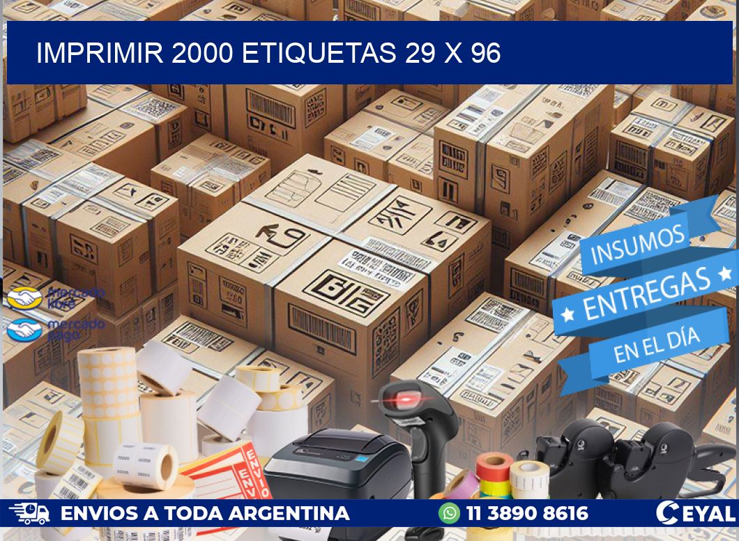 IMPRIMIR 2000 ETIQUETAS 29 x 96