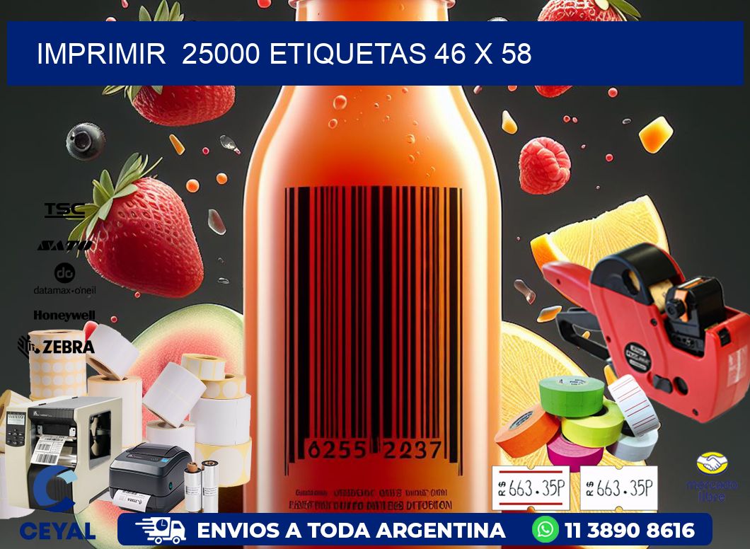IMPRIMIR  25000 ETIQUETAS 46 x 58