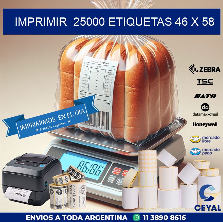 IMPRIMIR  25000 ETIQUETAS 46 x 58