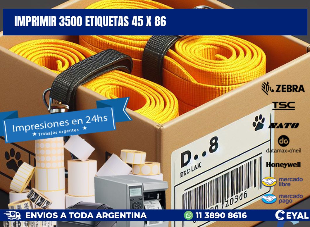 IMPRIMIR 3500 ETIQUETAS 45 x 86