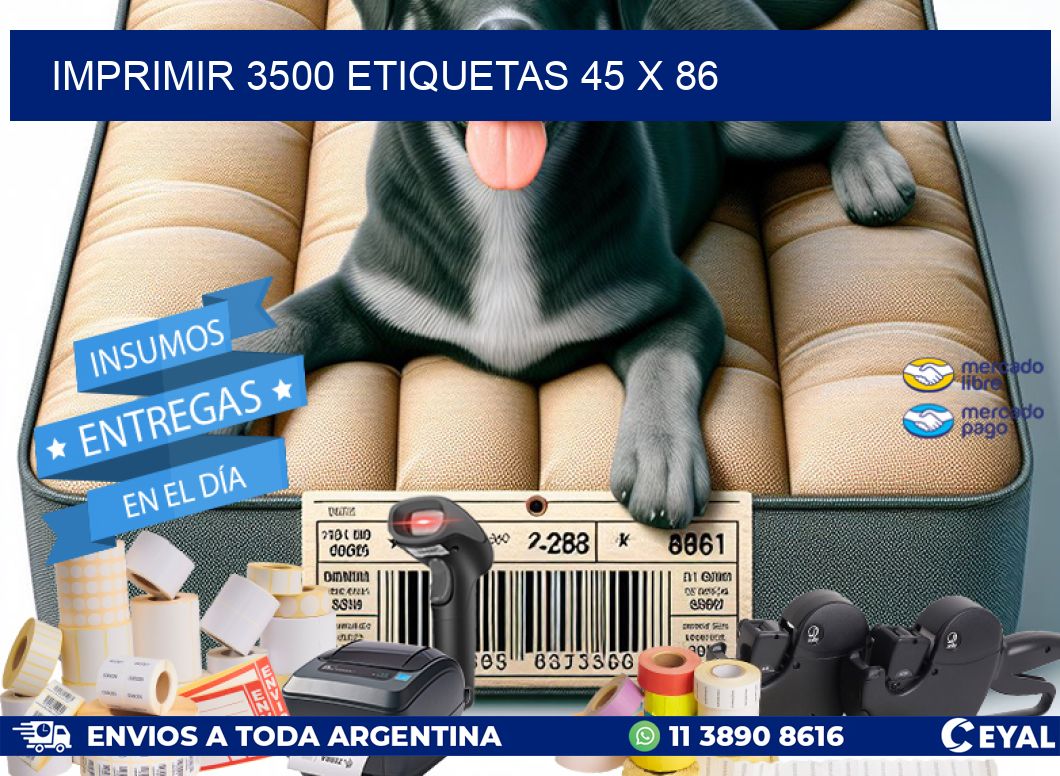IMPRIMIR 3500 ETIQUETAS 45 x 86