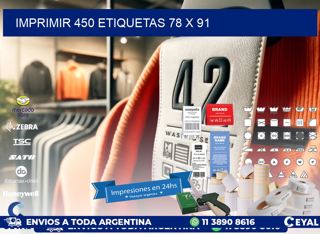 IMPRIMIR 450 ETIQUETAS 78 x 91