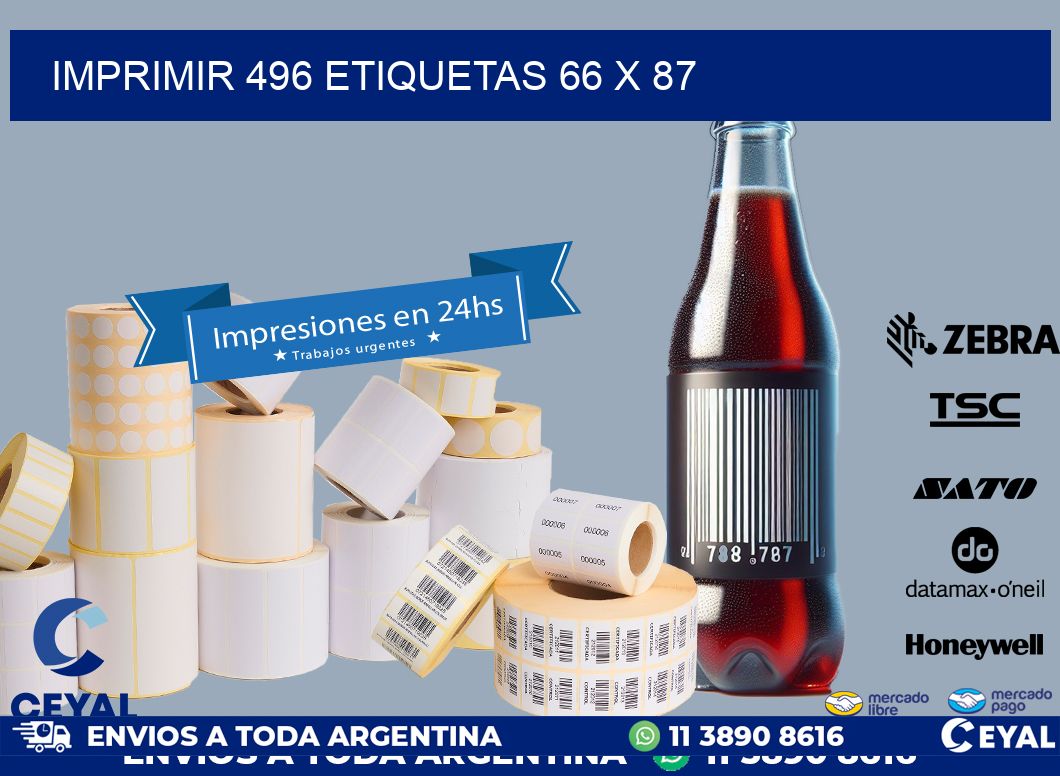 IMPRIMIR 496 ETIQUETAS 66 x 87