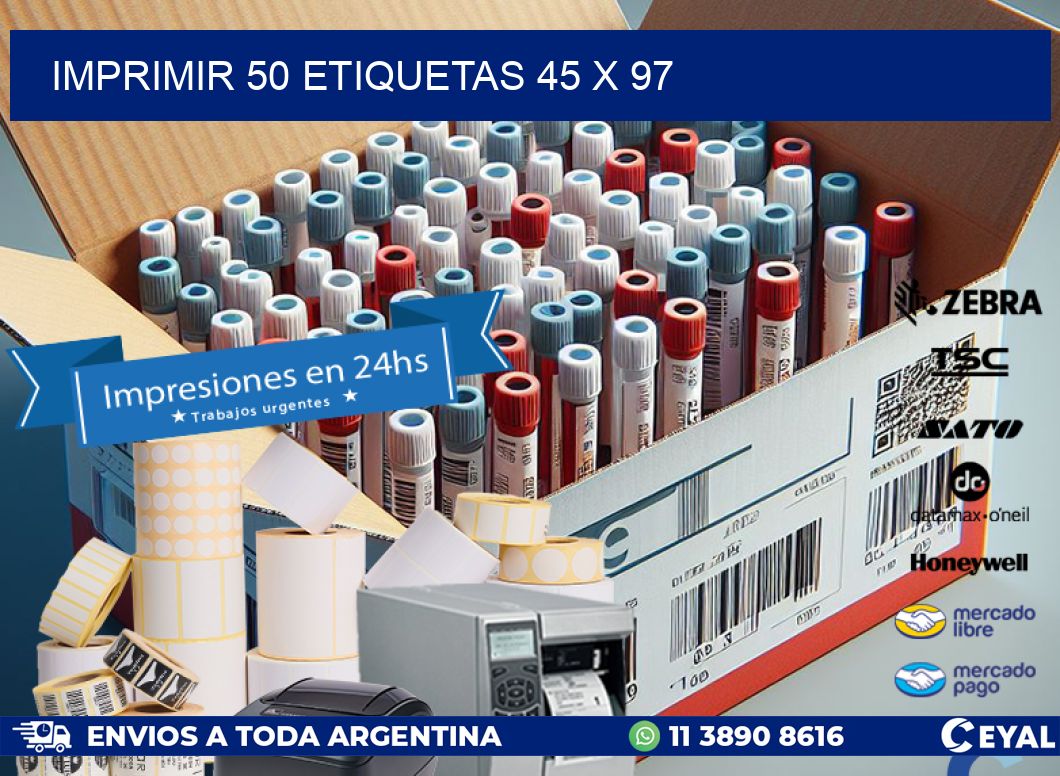 IMPRIMIR 50 ETIQUETAS 45 x 97