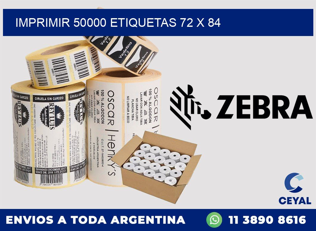 IMPRIMIR 50000 ETIQUETAS 72 x 84