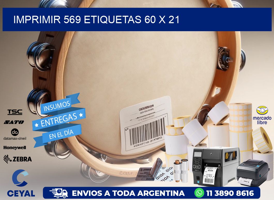 IMPRIMIR 569 ETIQUETAS 60 x 21