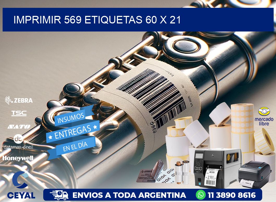 IMPRIMIR 569 ETIQUETAS 60 x 21