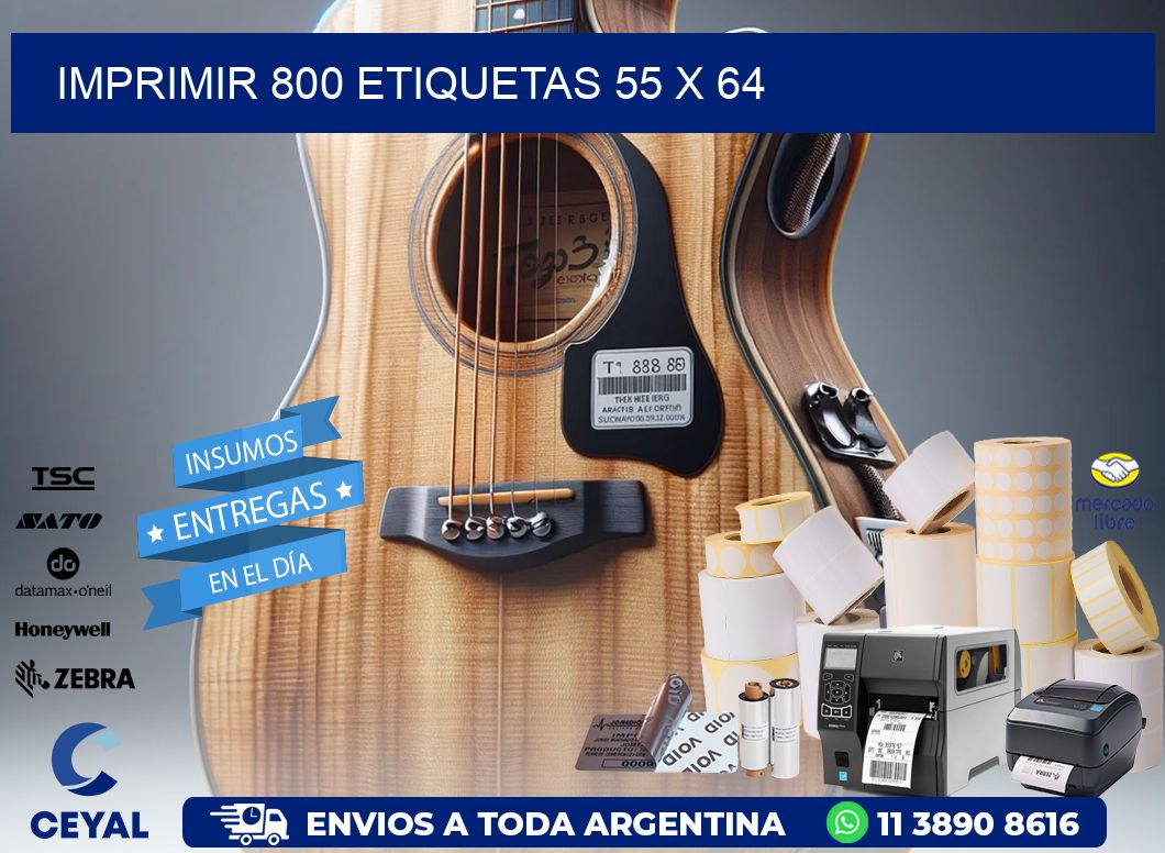 IMPRIMIR 800 ETIQUETAS 55 x 64